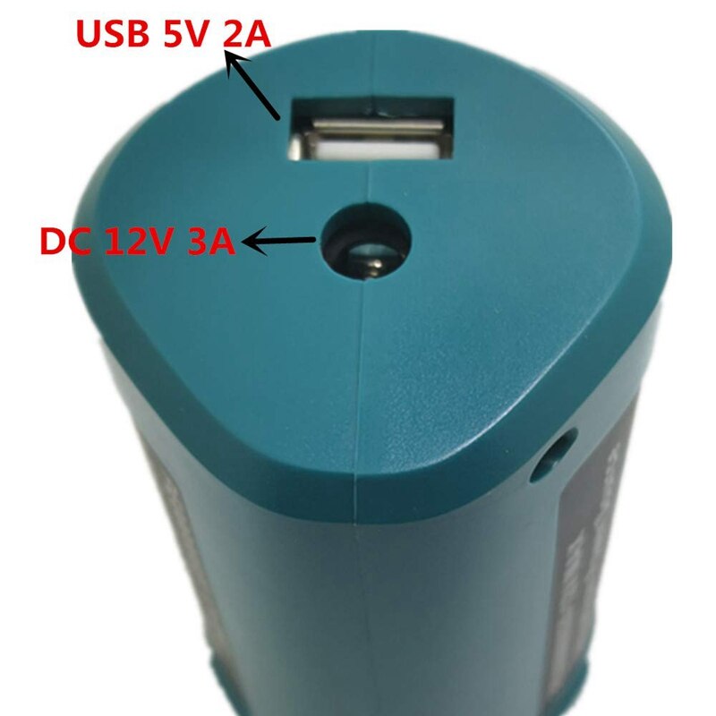 Usb Power Source for Makita Pe00000020 Heated Jackets Charger Adapter Converter 10.8V/12V Lithium-Ion Bl1013 Bl1014