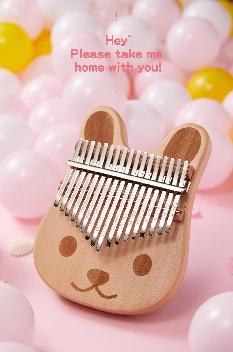 Cega Kalimba 17 Keys Kalimba Cartoons Thumb Piano ... – Grandado