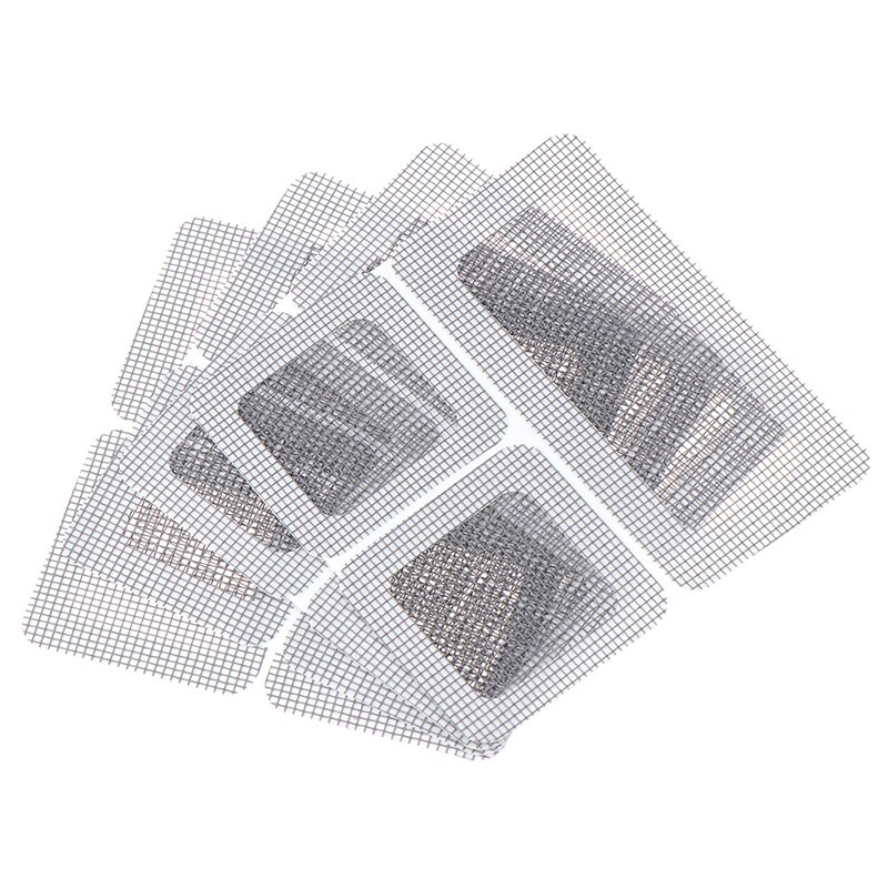 4pcs Self-adhesive Screen Repair Tape Patch Net Mesh Broken Holes Anti Mosquito Fly Bug Insect Repair Screen Wall Patch Stickers