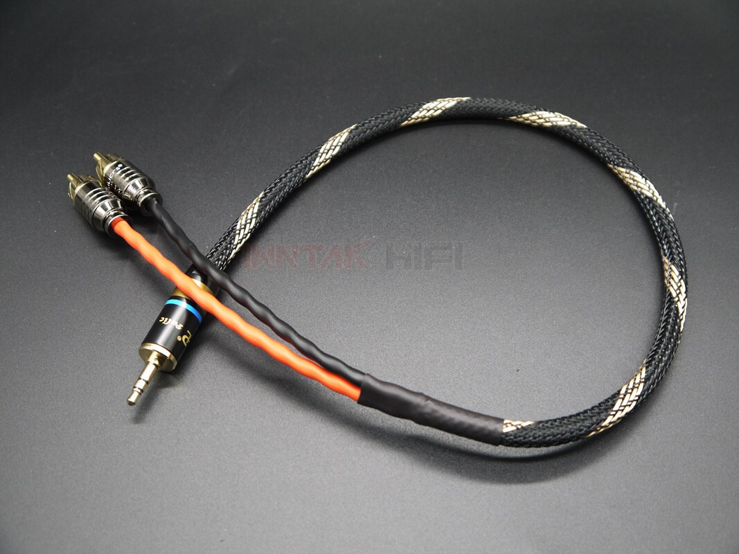 HIFI CANARE L-4E6S 3.5mm To 2 RCA Audio Cable / Stereo Audio Cable 0.3m 0.5m 1m 1.5m 2m 3m 5M