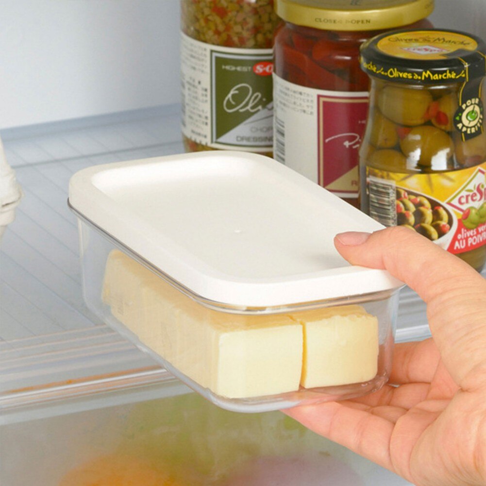 Plastic Butter Dish Butter Keeper Container With Cutter Slicer Lid Keep Fresh Storage Box Great For Kitchen Storage Tool