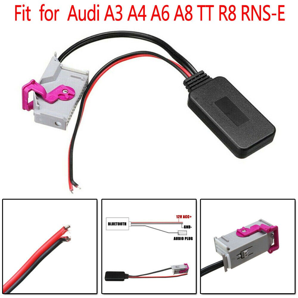 Bluetooth RNS-E Navigation Aux Adaptor 32-Pin Fit for A3 A4 A6 A8 TT R8