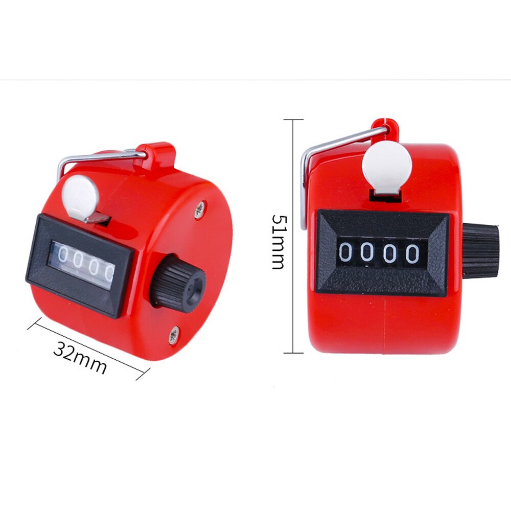 1pcs Mini Handheld Digital Counting Portable 4-digit Counters Plastic Mechanical Manual Training Counter . 9999