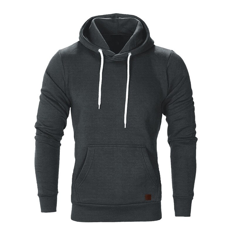 Nuevas sudaderas con capucha para Hombre Sudaderas de manga larga Otoño Invierno Casual Sudadera con capucha Top blusa chándales sudaderas con capucha para hombres y 3s11: XL / Dark Gray