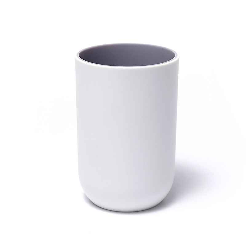 1 Pcs Style Toothbrush Cup Bathroom Holder Style Cup Washing Supplies Couple Tooth Cup: Light grey