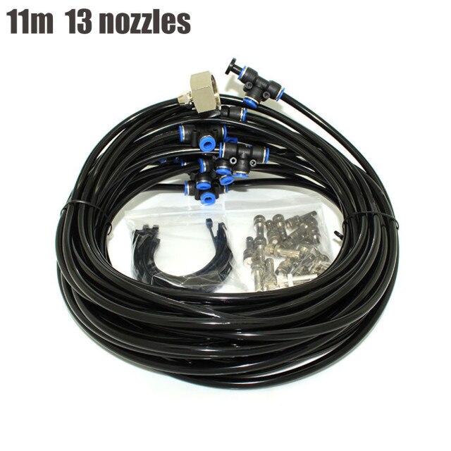 Kit Cooling System Micro Mister Misting Outdoor Patio 8M/11M Attachment: 11M
