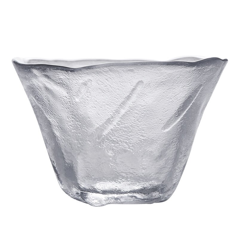 Japanischen Stil transparent Tee Tasse Klar Wärme Beständig Kung Fu Glas Tasse Wasser Blume Tee Schüssel Heimat Küche Büro Getränk: F