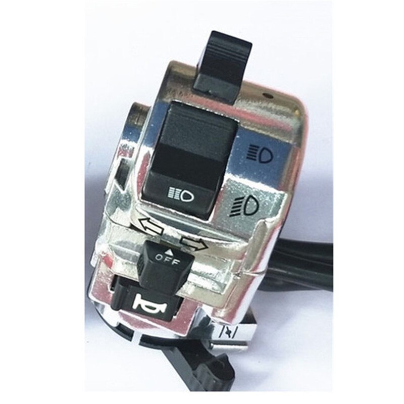 Silver aluminium motorcykel kontroll universal 22mm motocross controller multifunktion metall motorcykel switch moto tillbehör