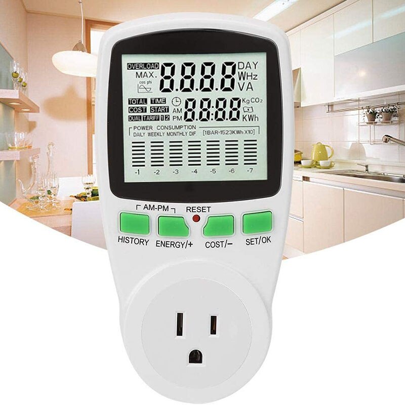 Smart Energy Meter Power Meter Power Meter Power KWh Measurement Socket Analyzer Electric Power Monitor