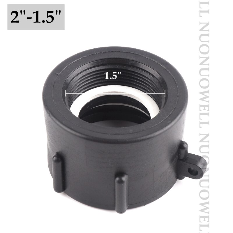 IBC Ton Barrel Connector Tank Adapter Plastic IBC Hose Adapter Fitting Garden Watering Hose Ton Barrel Accessories: 2in-1.5in