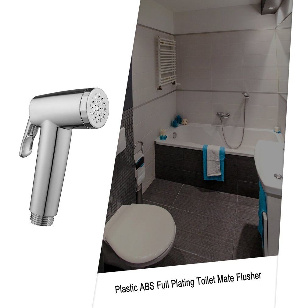 Plastic Abs Full Plating Toilet Mate Flusher Durable Anti Corrosion Easy Installation Clean Your Personal Hygiene 1 Pcs