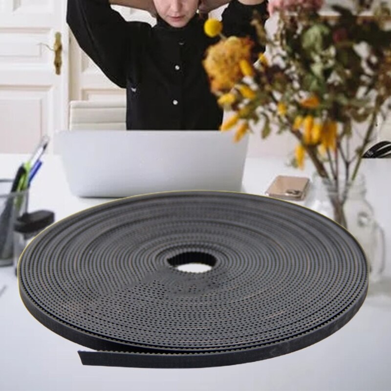 GT2 6mm / 10mm otwarty pasek rozrządu pasek GT2 gumowe włókno aramidowe cięte na długość robić drukarki 3D