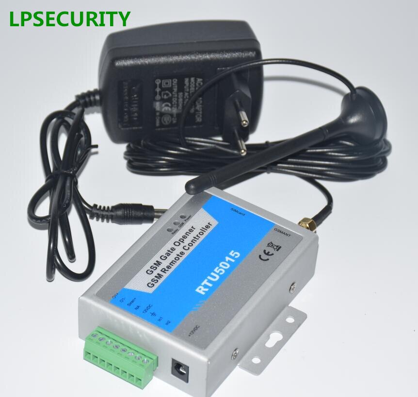 LPSECURITY-módulo GSM inteligente, controlador de acceso remoto para abridor de puerta, 2 entradas digitales, 1 salida de relé, entrada de sirena