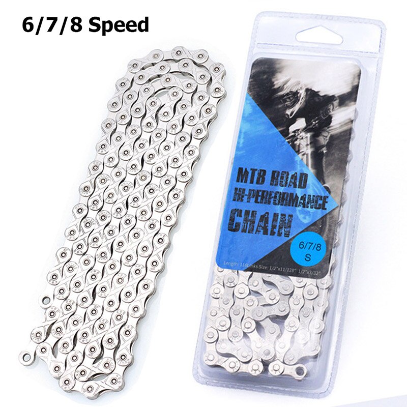 6 7 8 9 10 11 Speed Bicycle Chain 116 Links MTB Mountain Road Bike Stainless Steel Chains Plating Cycling Accessories BC0577: Yellow
