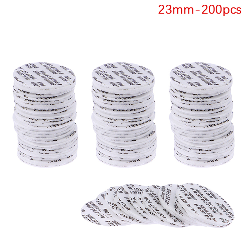 200Pcs Self-adhesive Foam Pressure Sensitive Seal Cap Lining Tamper Resistant Seals Liner For Cosmetic Jar Bottle Pot 20MM-82MM: light green