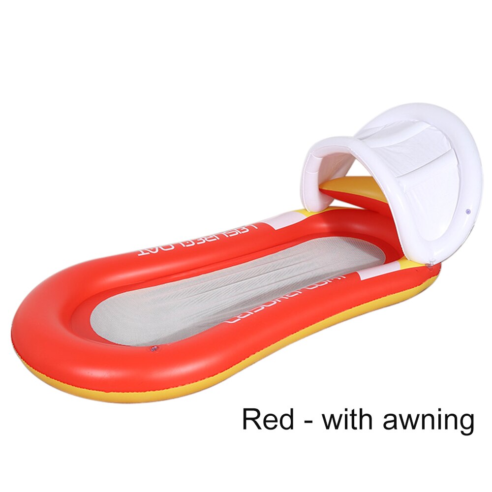 Colchón flotante inflable de MM para natación, cama de salón flotante de agua, silla para piscina ecológica de PVC con anillo: red 2