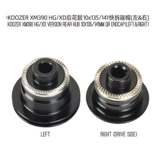 Koozer MTB Fahrrad Hub Schwungrad Körper, für XM390 Schub HG 8-11S 12 Geschwindigkeit XD Frau Freilauf Kassette Ende Kappe Körper 10x13 5/141,12x14 2/148: R HG XD QR Paar