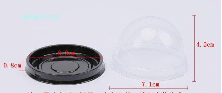 100sets Clear Plastic Wedding Cupcake Boxes for Bridal Shower Christmas Party Boxes Cake Dome Packaging Favors Boxes