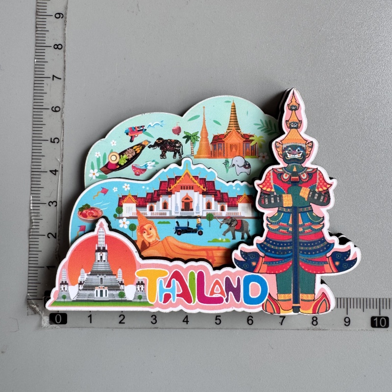 Imán de nevera de madera para decoración del hogar, para amigos, Noruega, IBIZA, Barcelona, España, Nueva York, Seattle, Estados Unidos, Arabia Saudita, Dubái, Barcelona: Chocolate