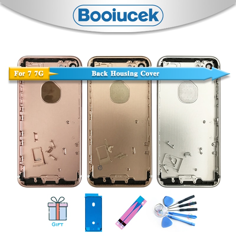 AAA wysokiej jakości dla iphone 7 7G / 7 Plus 7 Plus obudowa pokrywa baterii drzwi tylna rama podwozia tylna pokrywa + naklejka baterii