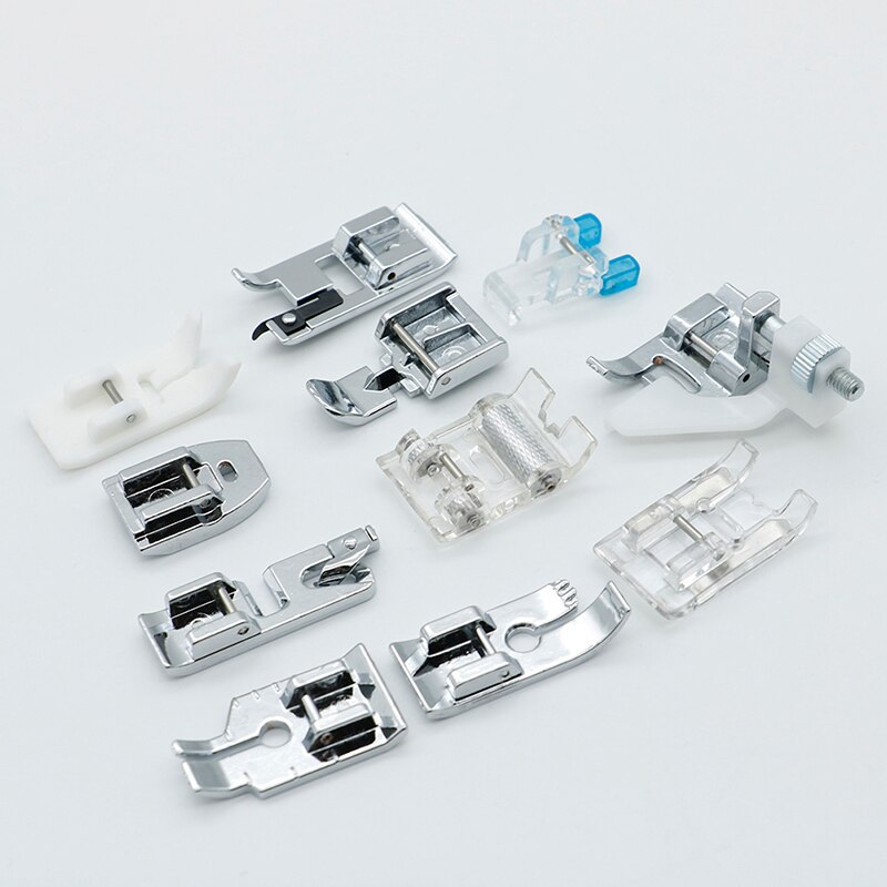One Set Domestic Sewing Machine Accessories Presser Foot Feet Kit Set Hem Foot Spare Parts For Brother Singer Janome: Default Title