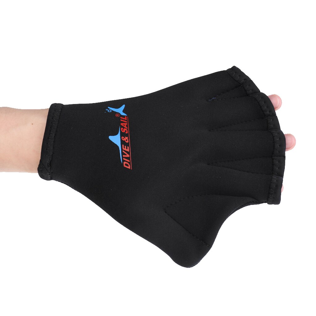 2x Neopren Schwimmen Schwimmhäute Ausbildung Flossen Hand Paddel Surfen Tauchen Handschuhe