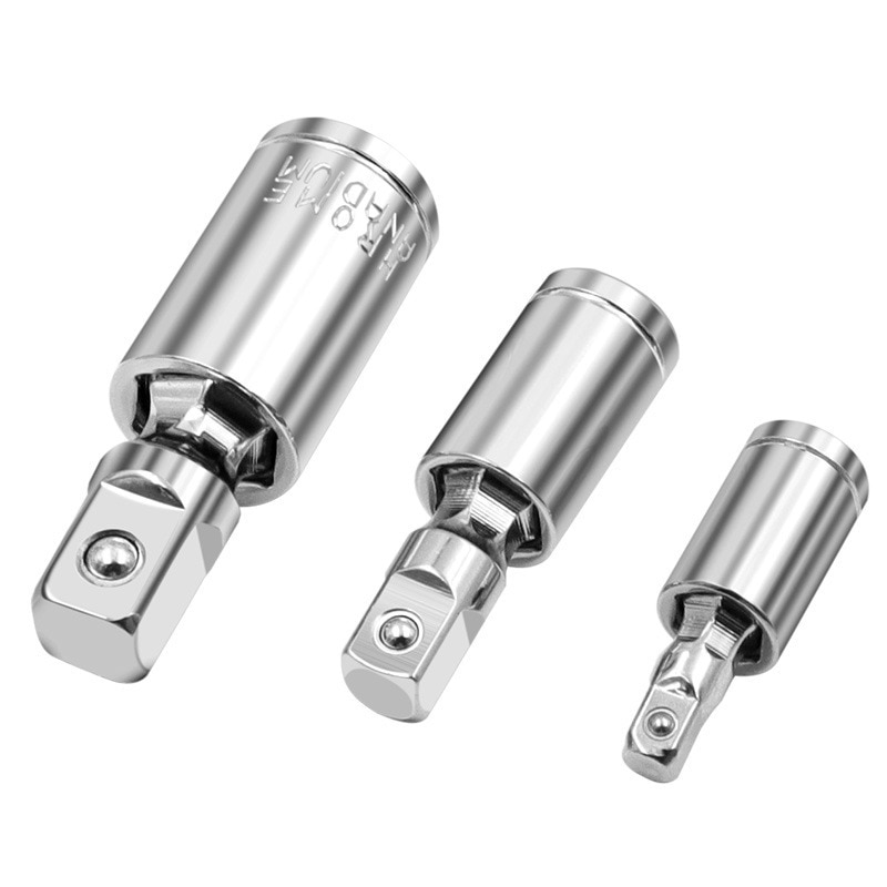 Electric Drill Socket Adapter for Impact Driver with Hex Shank to Square Socket Drill Bits Rotatable Extension 1/4" 3/8" 1/2"