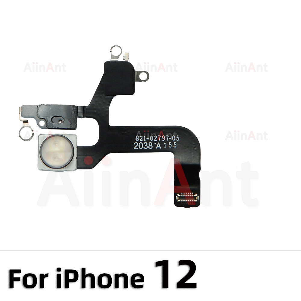 AiinAnt para iPhone 12 Pro Max Mini Plus linterna volumen de energía luz de Flash Cable flexible: Marrón