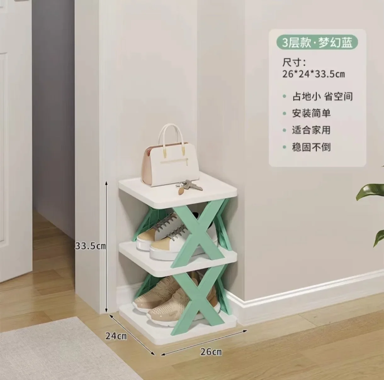 2-9 Tiers Vertical Shoe Rack with Shoe Bags, Adjustable Narrow Shoe Storage Organizer, Space Saving Stackable Tower Shelf: GRAY COLOR