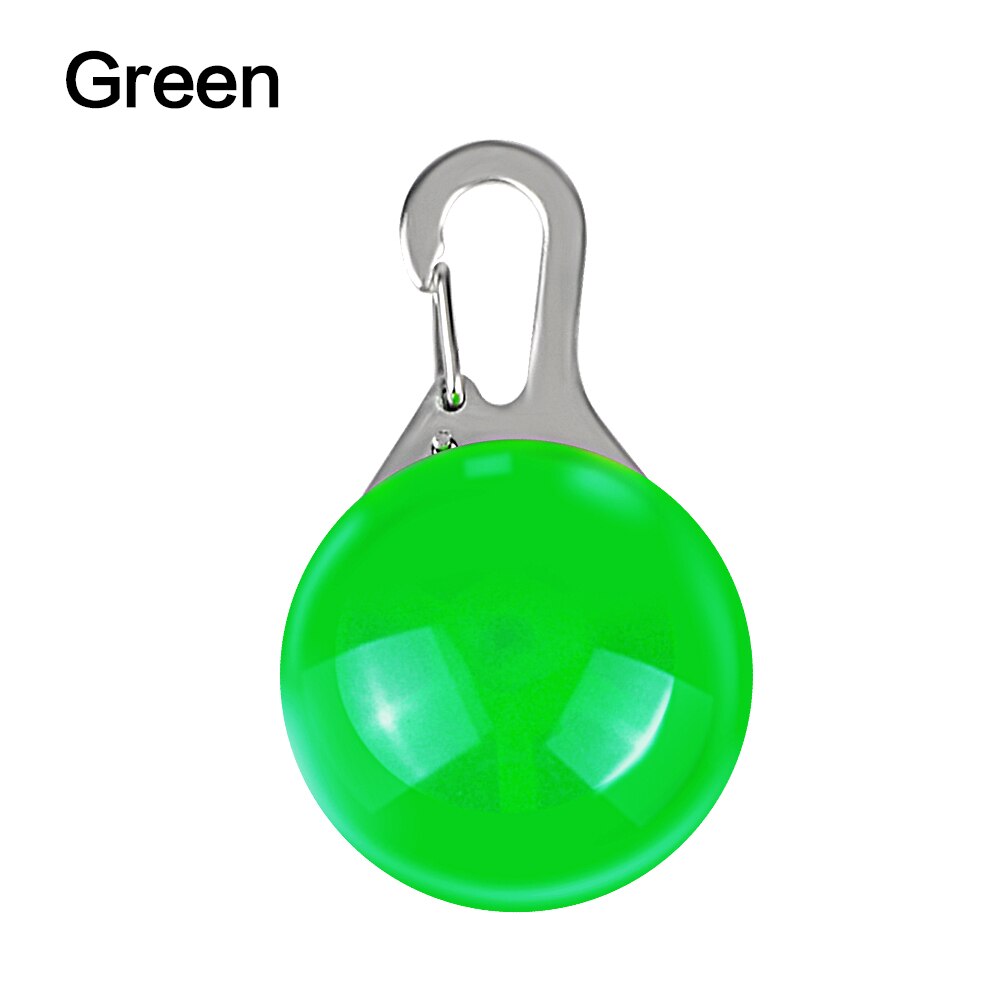 Hund katt krage glödande led ficklampa hänge natt säkerhet husdjur leder halsband lysande ljusa dekoration krage för hundar: Grön