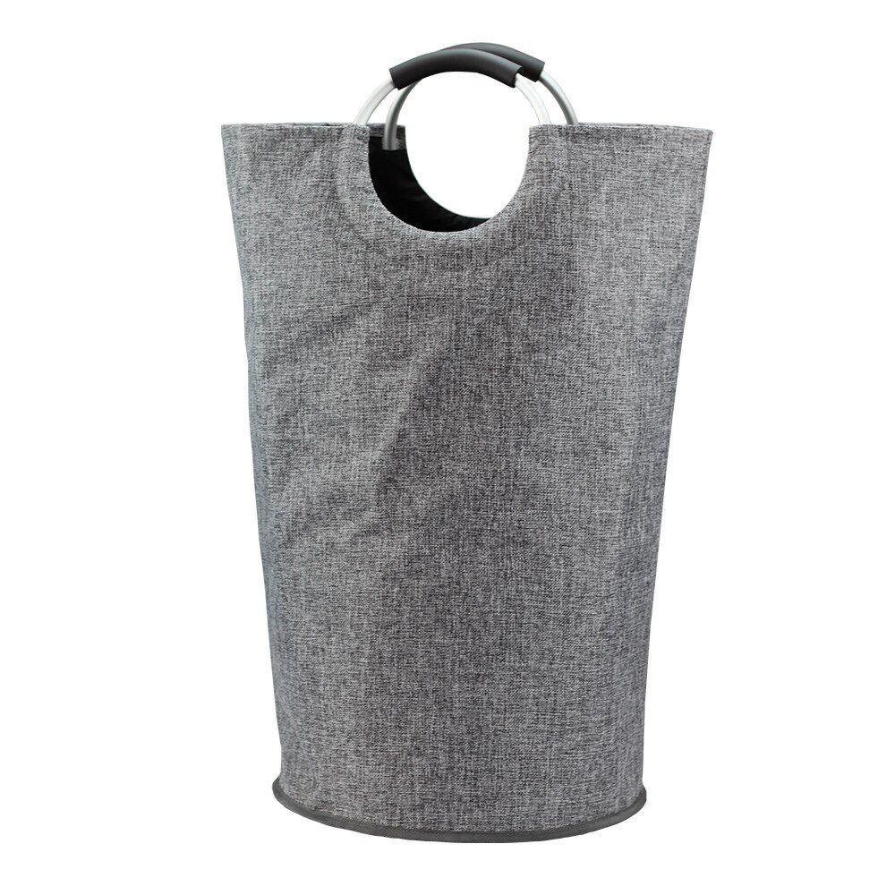 Aluminum handle cotton and linen dirty pocket, laundry bag ,laundry basket ,folding bag.