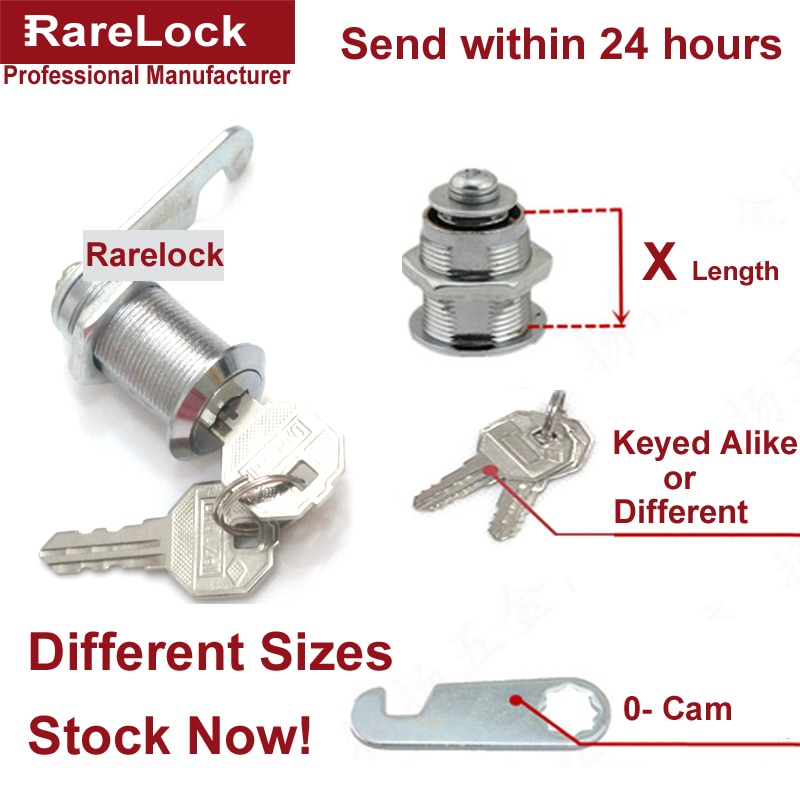 Beveiliging Lade Cam Lock Keyed Alike Voor Deur Mailbox Kabinet Gereedschapskist Met 2 Sleutels Diy Meubels Hardware