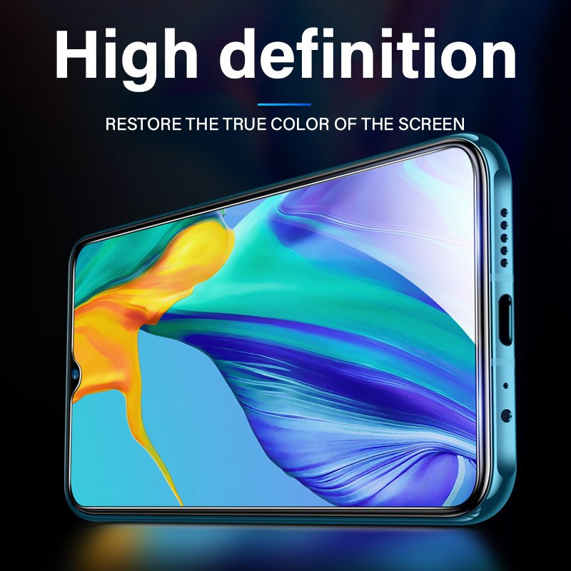3 Pcs Volledige Cover Gehard Membraan Glas Voor Huawei Honor 8X 8S 8C 8A 20i 10i 20 Pro 8 9 10 Lite Screen Protector Glas Film