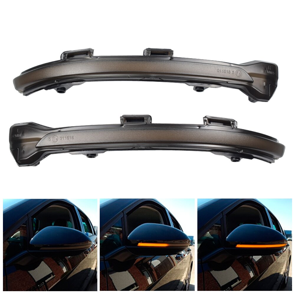 Für Volkswagen Golf MK7 7 GTI R GTD für VW Seite FlüGel LED Dynamische Blinker Blinker Anfang Atem Licht