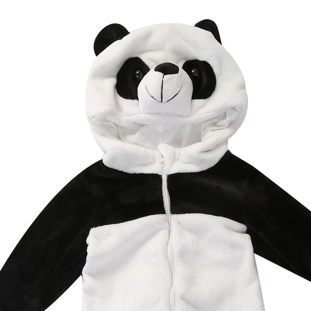 Winter Baby Jongens Meisjes Ropmers Kids Warm Panda Animal Pyjama Algehele Peuter Thicken Nachtkleding Kleding Baby Jumpsuit0-3Y