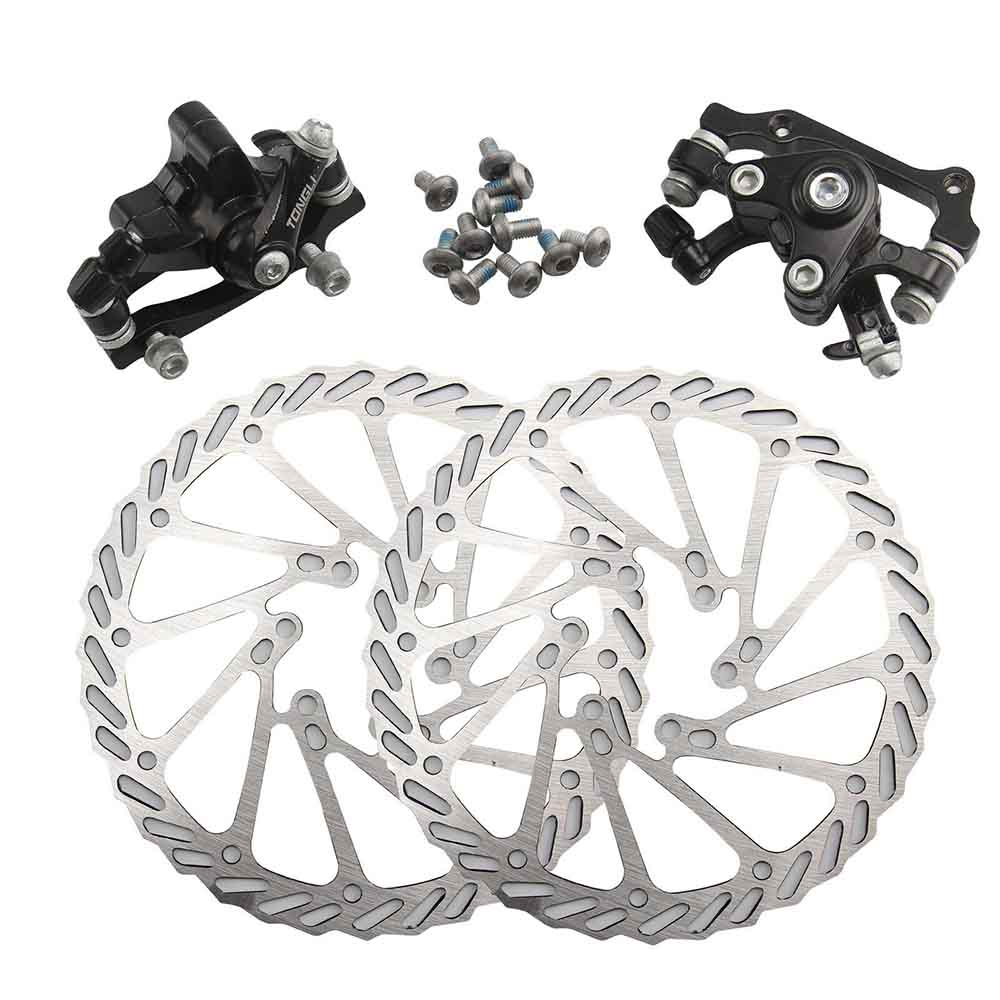 Bicycle disc brake kit mountain bike road bike aluminum alloy mechanical disc brake front and rear 160mm centerline rotor