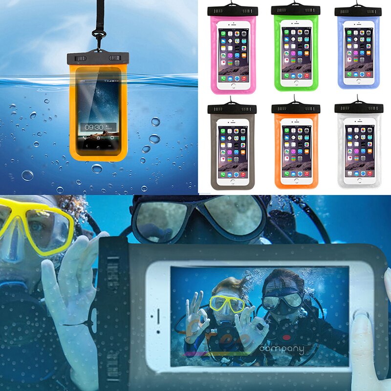 Waterproof Phone Case Pouch Dry Bag Protect From Water Swim Waterproof Case with Lanyard Universal Cover