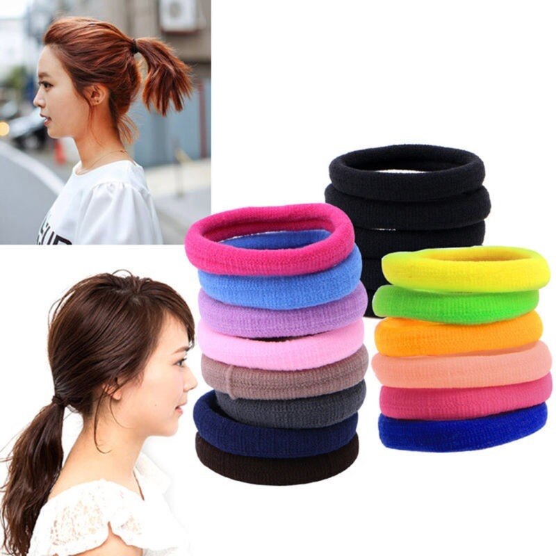 50 stk høje elastiske hårbånd til kvinder piger hårbånd hestehaleholder gummibånd scrunchies hårtilbehør skønhedsværktøj