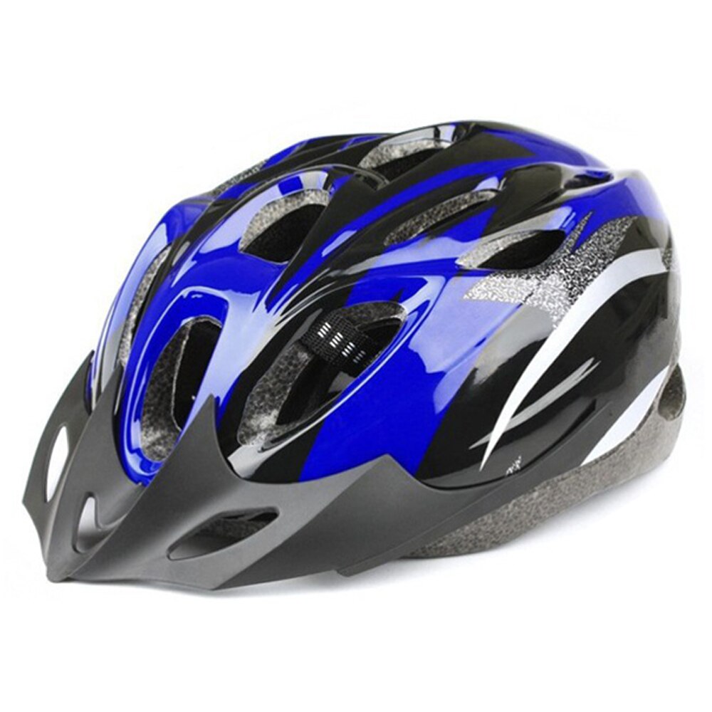 Unisex -pyöräilykypärä aikuisille säädettävät pyörätarvikkeet urheilupyöräilykypärät mtb -vuoren tieliikenteen kypärä 54-60cm: Sininen