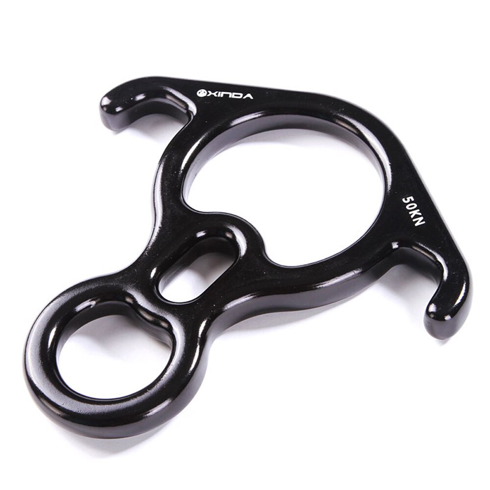 Xinda rock climbing descender OX Horn 8 descend ring downhill eight ring with Bent-ear Rappelling Gear Belay Device Equipment