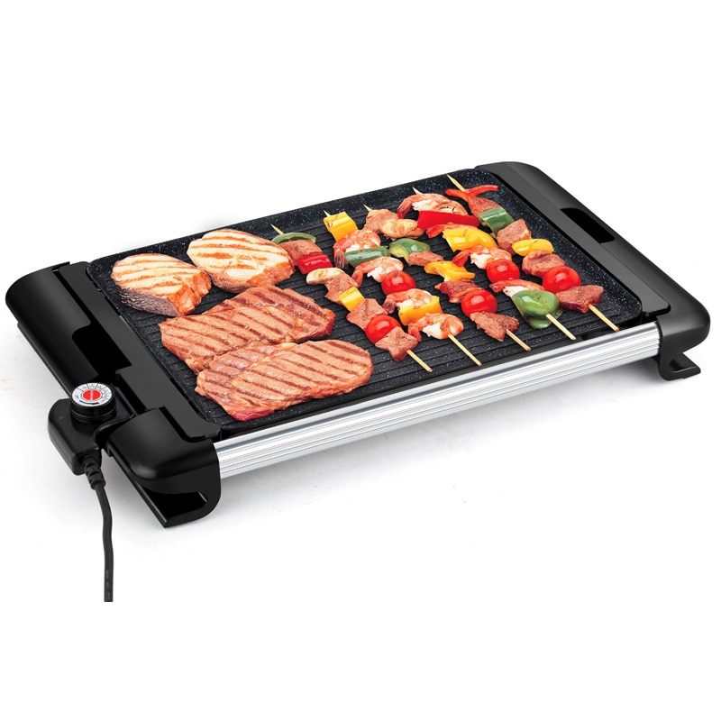 Household Multi-function Barbecue Machine Korean Dish Flat Pan Indoor Smoke-free Grill Electric Baking Pan DL-8015