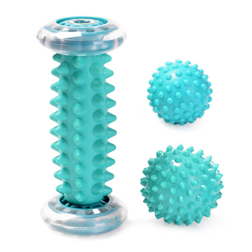 Foot Massage Roller Set Spiky Plantar Fasciitis Massage Ball for Hand Leg Back Pain Therapy Deep Tissue Trigger Point Recovery