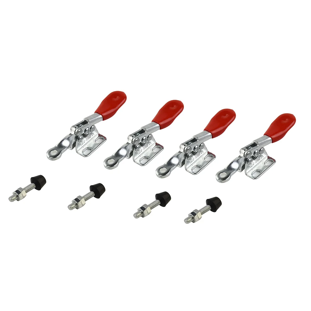 Morsetti a ginocchiera da 4 pezzi 80mm Attrezzatura di fissaggio Utensile manuale impostato a sgancio rapido orizzontale Nuovo pratico caldo di alta qualità