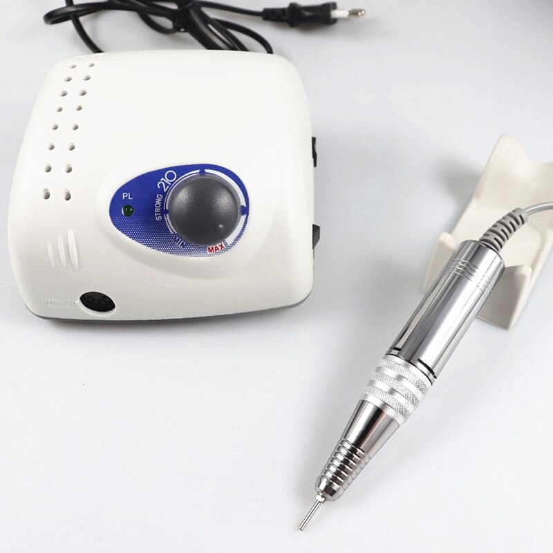 XIINail-taladro Strong 210 PRO, cortadores de máquina de manicura eléctrica uña, pulidora, lima de uñas, 35K