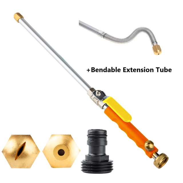 High Pressure Water Gun Metal Water Gun High Pressure Power Car Washer Spray Car Washing Water Jet Pressure Washer Garden Tools: F