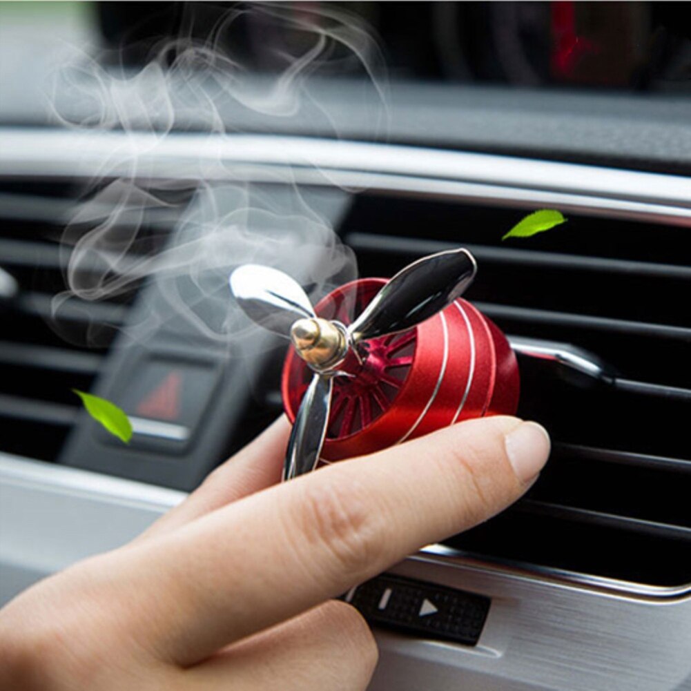 Auto Air Vent Luchtverfrisser Parfum Clip Led Fan Geur Aroma Diffuser Decoratie Fan Auto Decor
