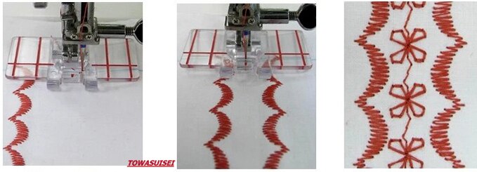 Domestic Sewing Machine Parts Presser foot Border Guide Foot 605 TO FIT JANOME BROTHER SILVER SINGER SEWING MACHINE FEET