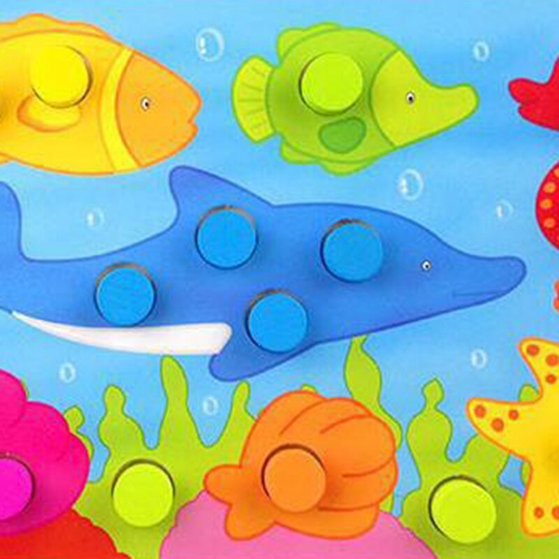 Hand Grip Pilz Nadel Farbe Kognitiven Paarung Bord LCM06 Baby Frühes Lernen Spielzeug