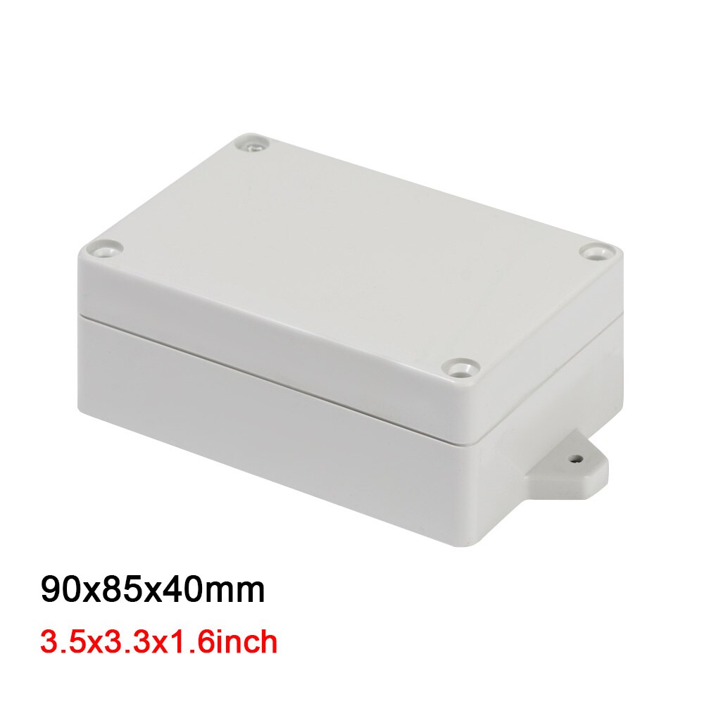 Waterproof Plastic Enclosure Box Electronic ip67 Junction Box Instrument Case Electrical Project Box ABS Outdoor Enclosure Case: 90x85x40mm