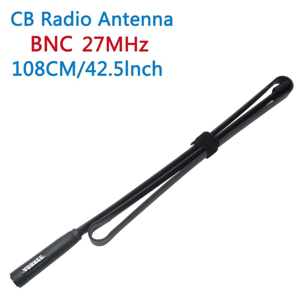 Abbree 27 Mhz Bnc Mannelijk Connector Radio Antenne Voor Walkie Talkie Kenwood Icom Motorola Cobra Midland Uniden Anytone Ham Cb radio